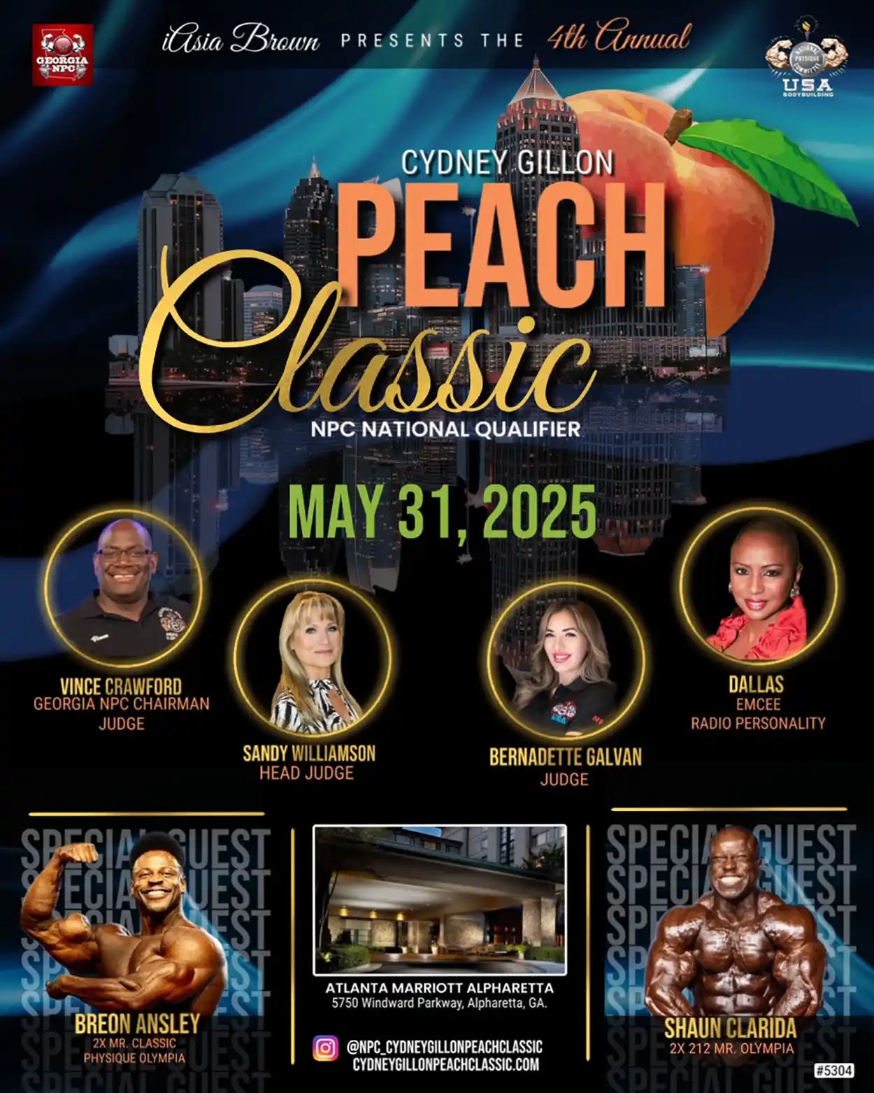 2025 NPC Cyndey Gillon Classic, May 25, 2024 at Newnan Centre